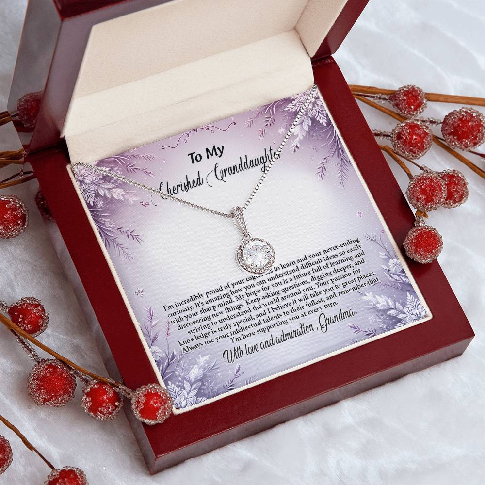 4054c Eternal Hope Necklace, Gift to my Granddaughter with Beautiful Message Card