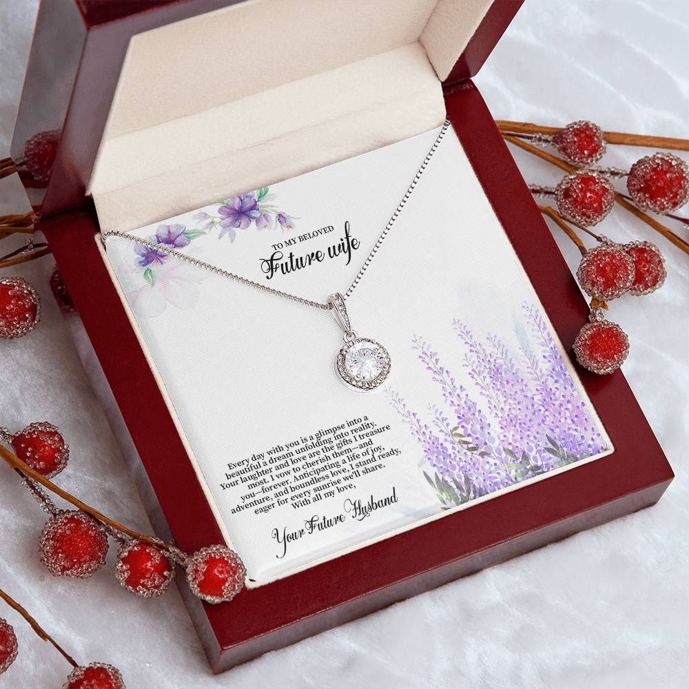 4030 (3) Eternal Hope Necklace, Gift to my Future Wife with Beautiful Message Card