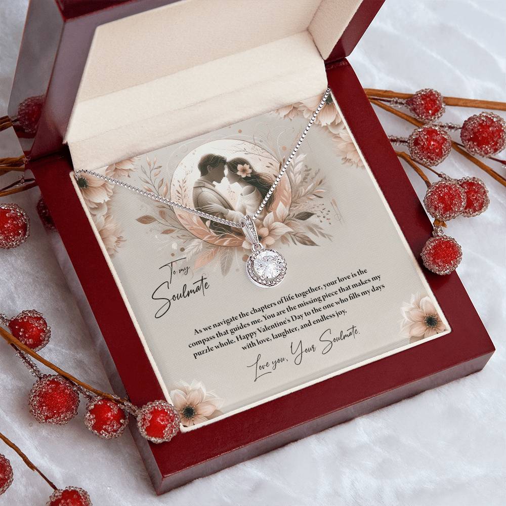 Valentine-st27b Eternal Hope Necklace, Gift to my Soulmate with Beautiful Message Card