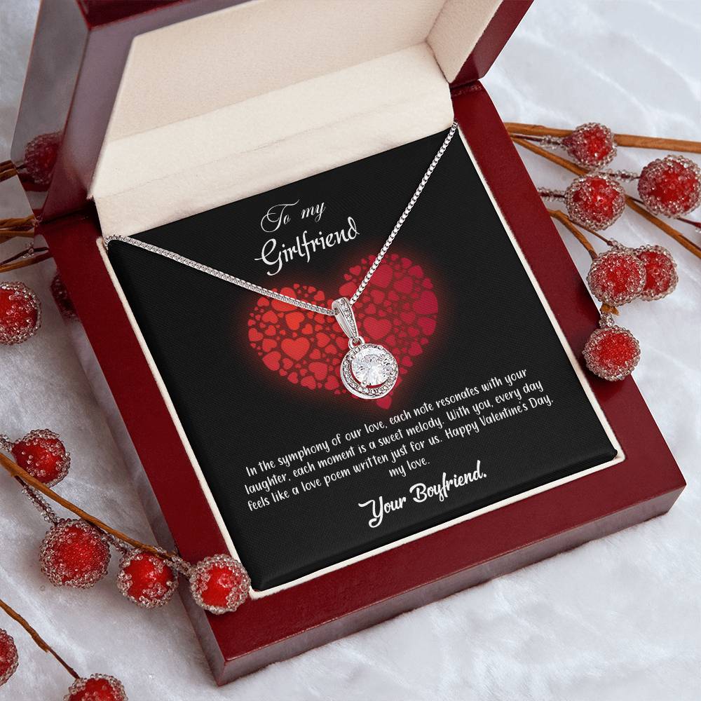 valentine-23c Eternal Hope Necklace, Gift to my Girlfriend with Beautiful Message Card