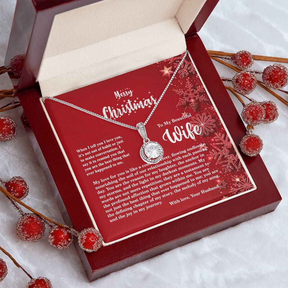 4013b Eternal Hope Necklace, Gift to My Wife with Beautiful Message Card