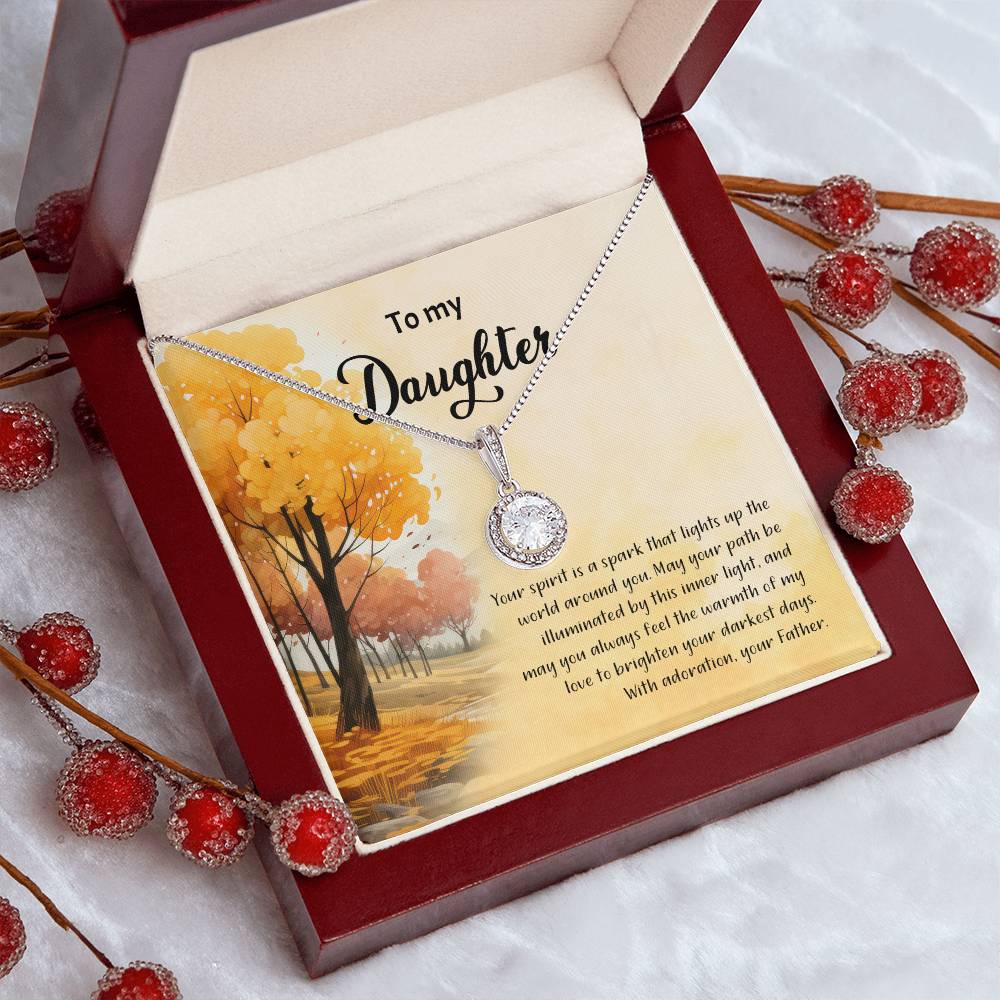 4041a Eternal Hope Necklace, Gift to my Daughter with Beautiful Message Card