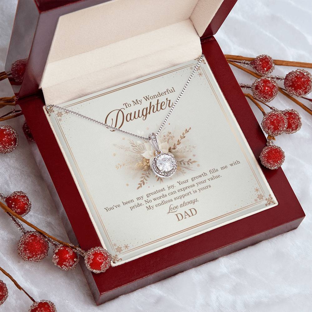 95318 c Eternal Hope Necklace, Gift to my Daughter with Beautiful Message Card