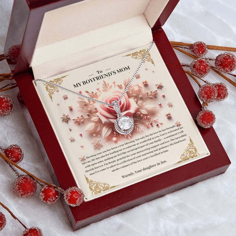 95341a Eternal Hope Necklace, Gift to my Boyfriend's Mom with Beautiful Message Card