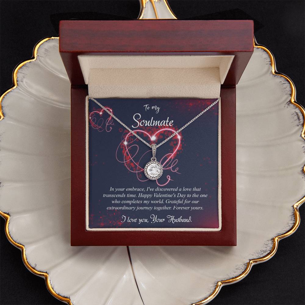 valentine-7b Eternal Hope Necklace, Gift to my Soulmate with Beautiful Message Card