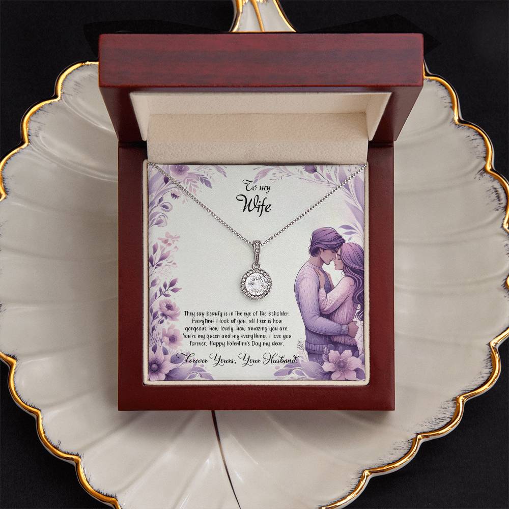 Valentine-st25a Eternal Hope Necklace, Gift to my Wife with Beautiful Message Card.