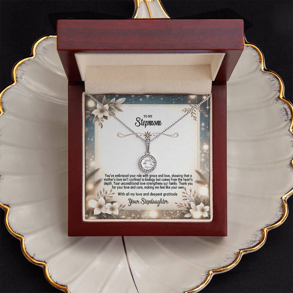 4055(c) Eternal Hope Necklace, Gift to my Stepmom with Beautiful Message Card