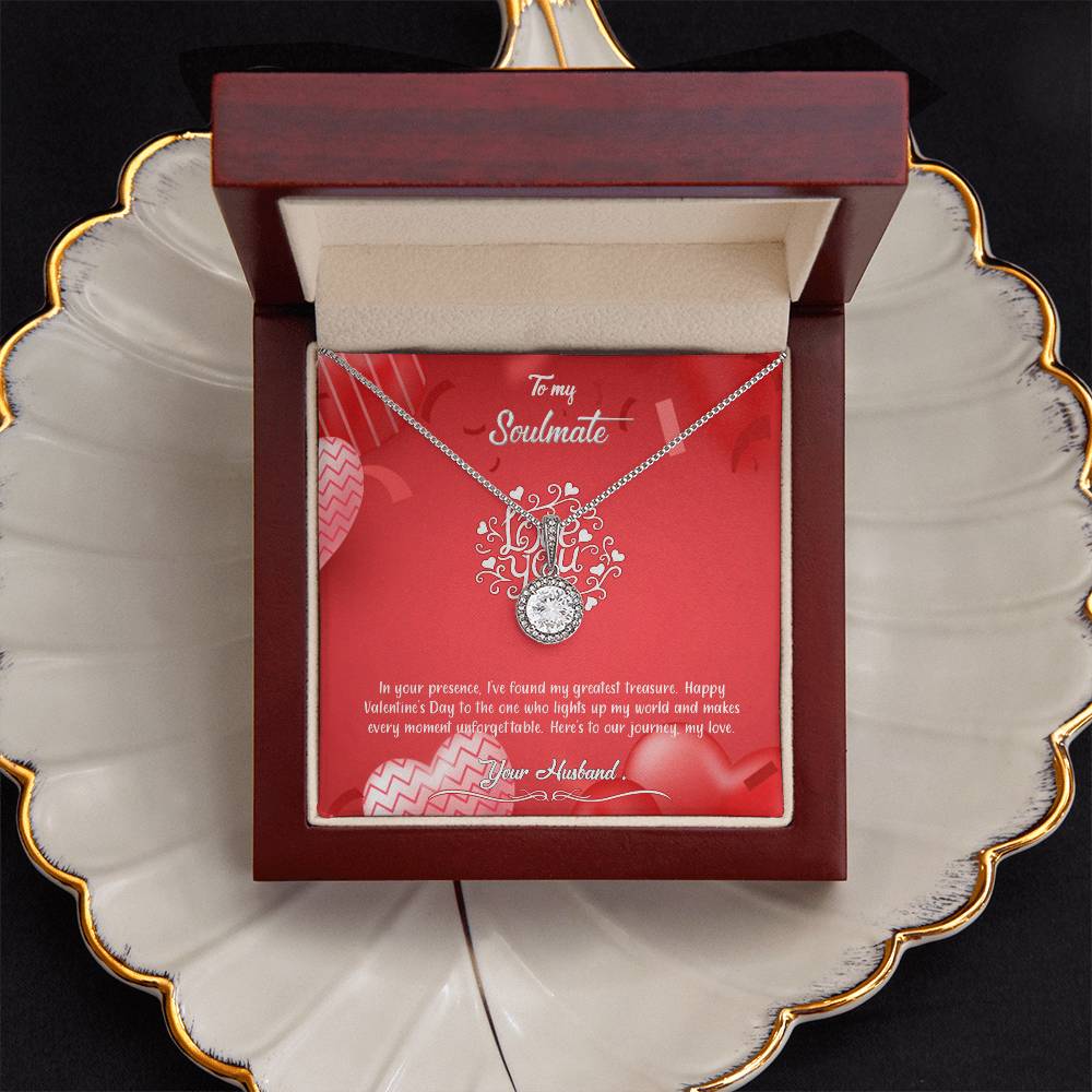 valentine-4b Eternal Hope Necklace, Gift to my Soulmate with Beautiful Message Card