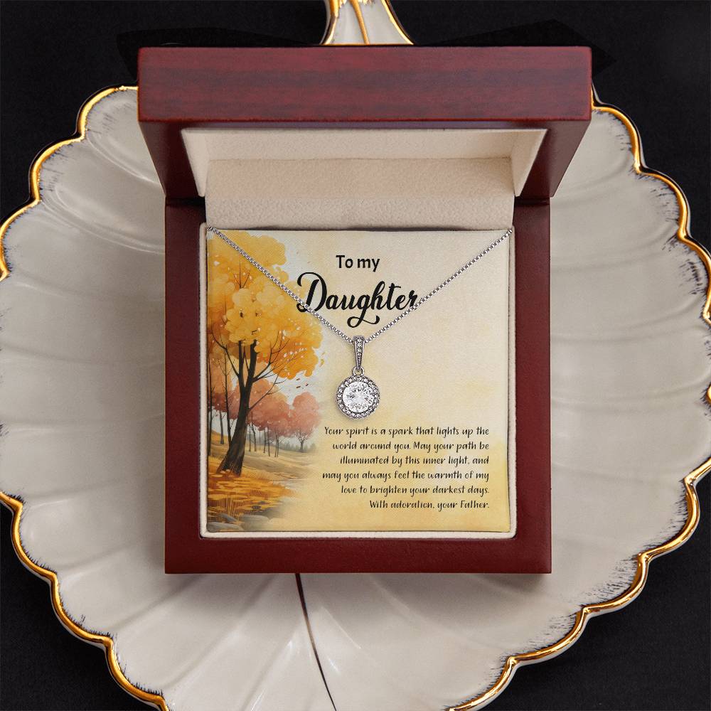 4041a Eternal Hope Necklace, Gift to my Daughter with Beautiful Message Card