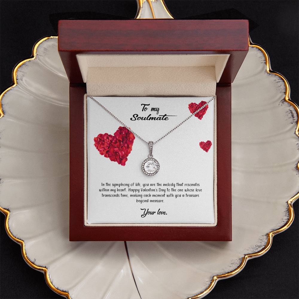 valentine-17b Eternal Hope Necklace, Gift to my Soulmate with Beautiful Message Card