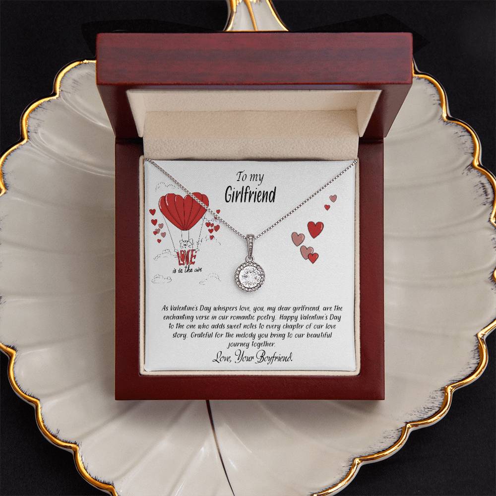 valentine-24c Eternal Hope Necklace, Gift to my Girlfriend with Beautiful Message Card