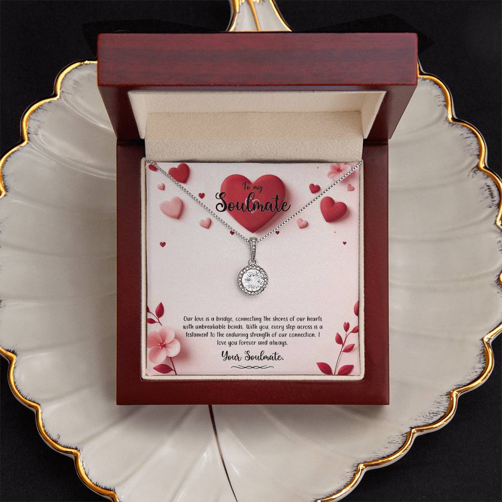 Valentine-st6b Eternal Hope Necklace, Gift to my Soulmate with Beautiful Message Card