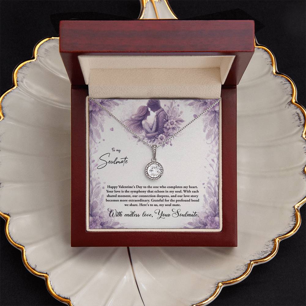 Valentine-st10b Eternal Hope Necklace, Gift to my Soulmate with Beautiful Message Card