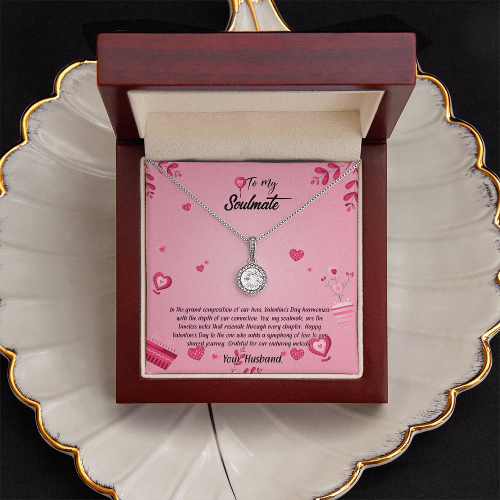 valentine-16b Eternal Hope Necklace, Gift to my Soulmate with Beautiful Message Card