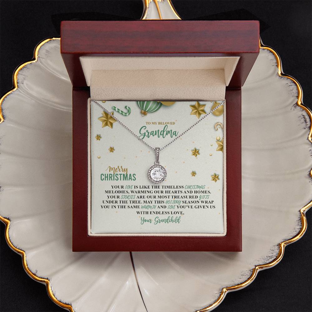 94387c Eternal Hope Necklace, Gift to my Grandma with Beautiful Message Card