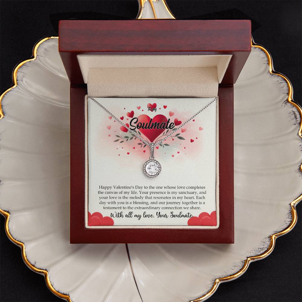 Valentine-st11b Eternal Hope Necklace, Gift to my Soulmate with Beautiful Message Card