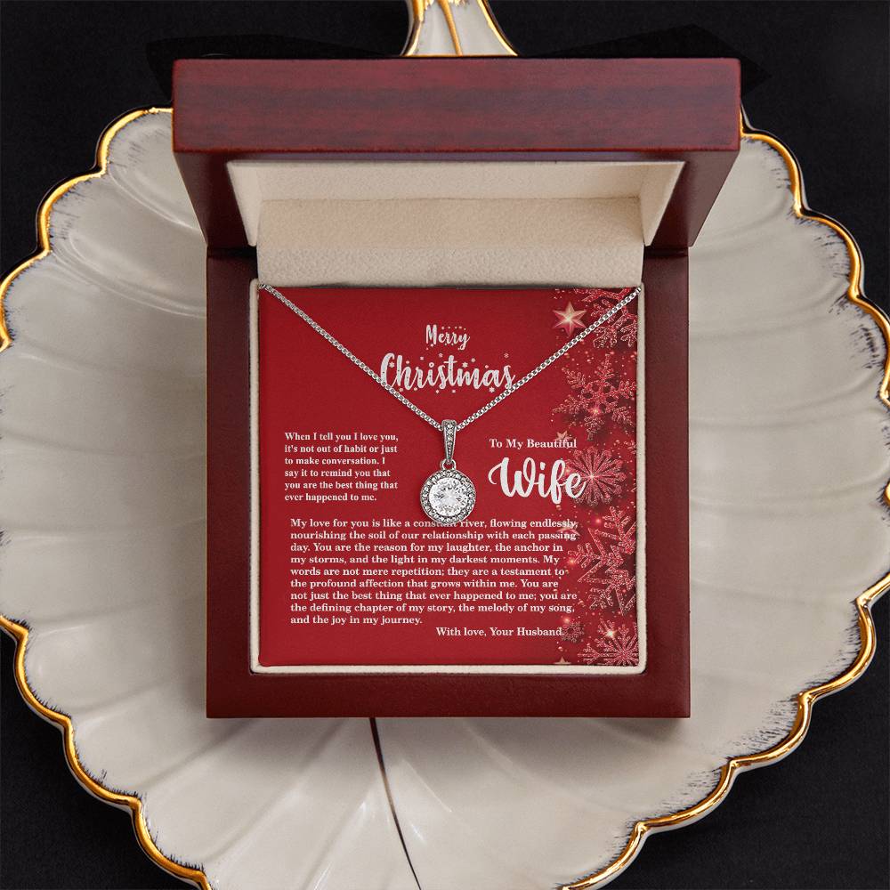 4013b Eternal Hope Necklace, Gift to My Wife with Beautiful Message Card