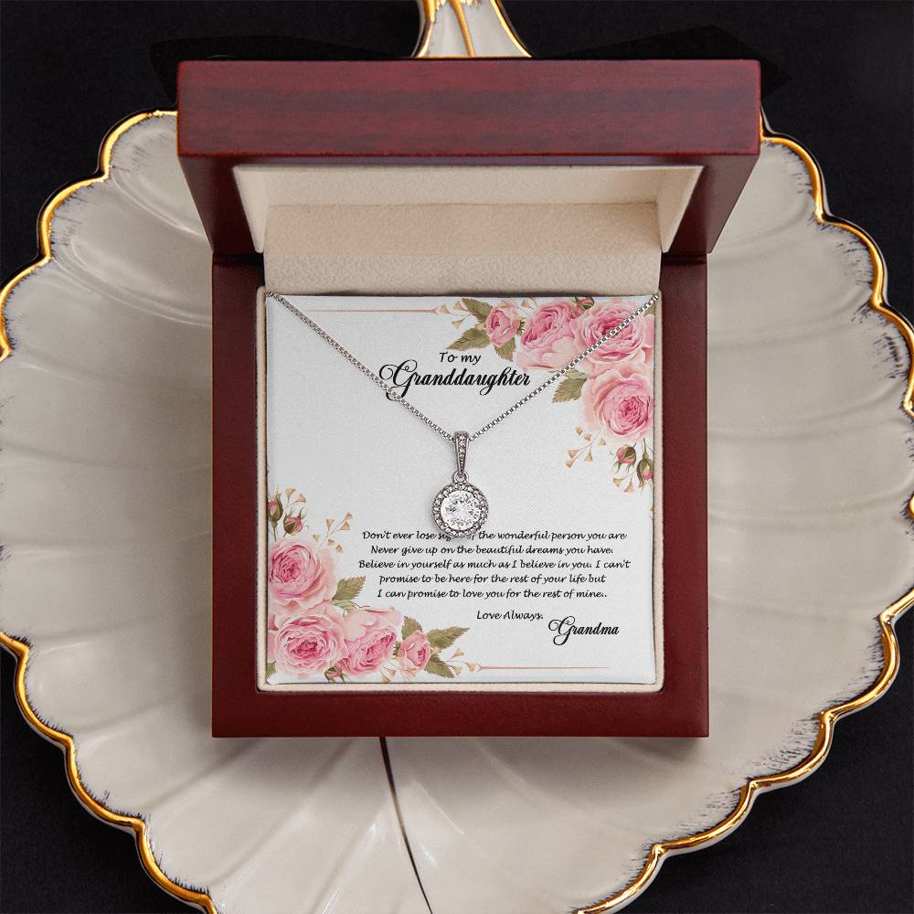 4034 (a) Eternal Hope Necklace, Gift to my Granddaughter with Beautiful Message Card