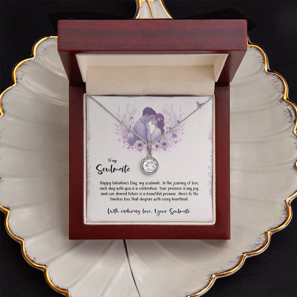 Valentine-st14b Eternal Hope Necklace, Gift to my Soulmate with Beautiful Message Card