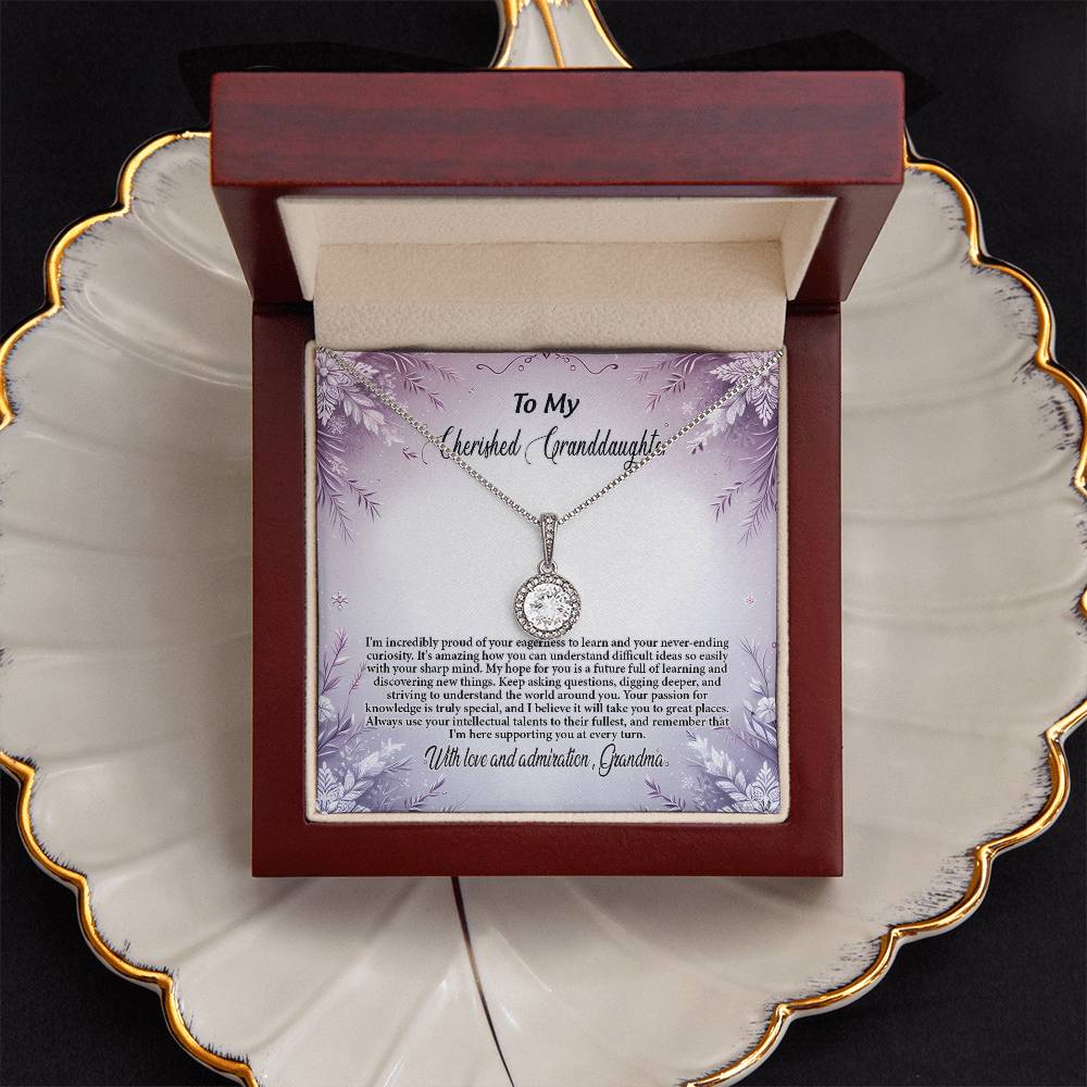 4054c Eternal Hope Necklace, Gift to my Granddaughter with Beautiful Message Card