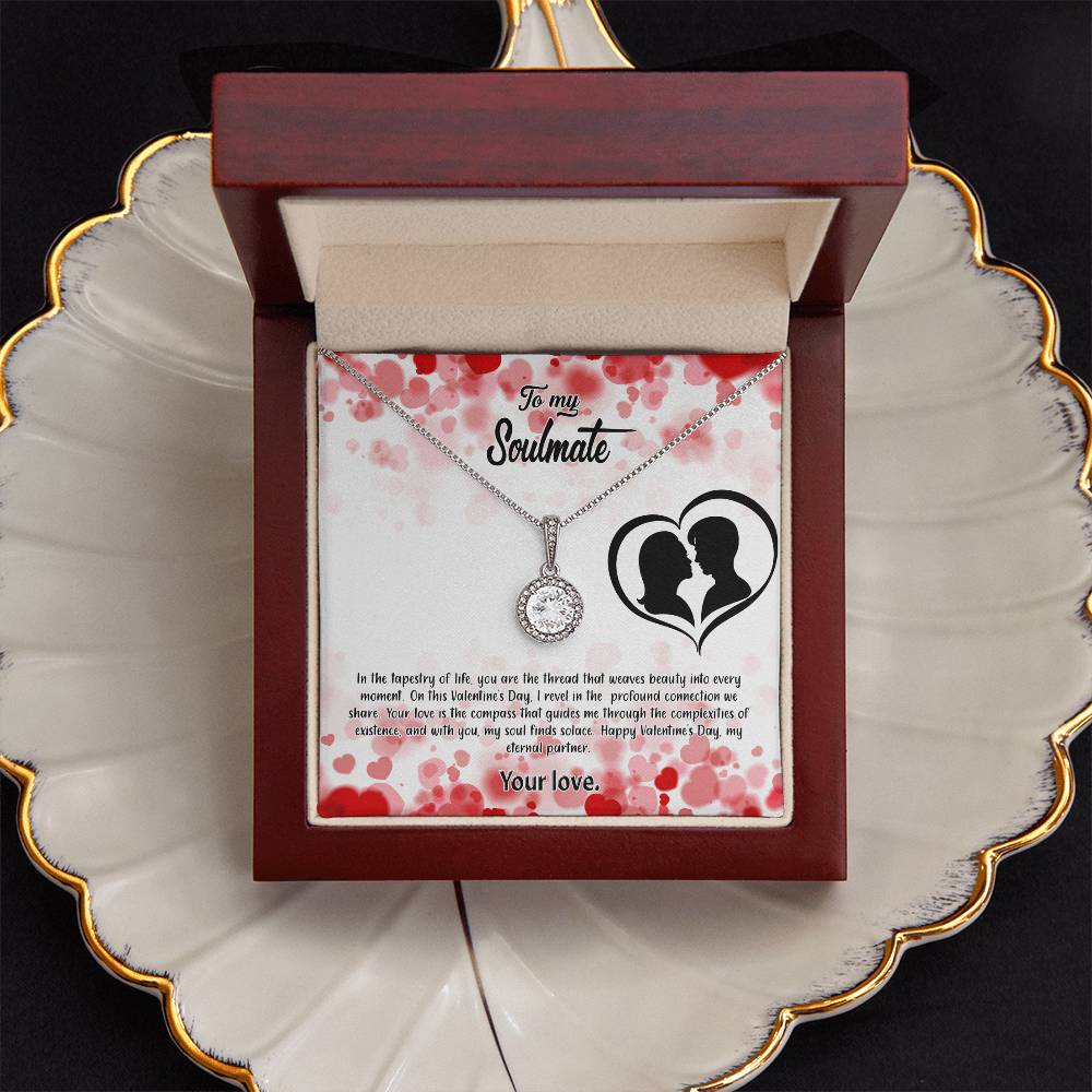 valentine-36b Eternal Hope Necklace, Gift to my Soulmate with Beautiful Message Card