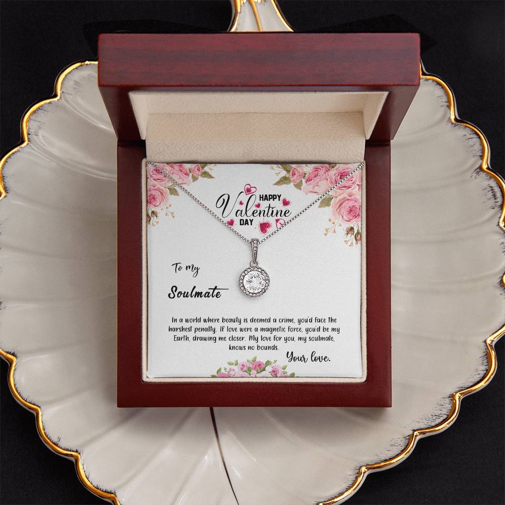 valentine-31b Eternal Hope Necklace, Gift to my Soulmate with Beautiful Message Card