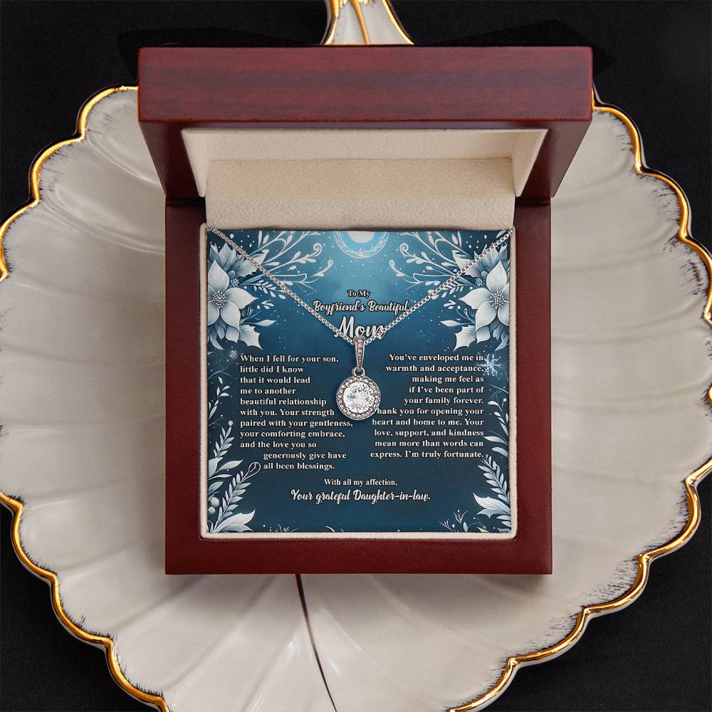 4046c Eternal Hope Necklace, Gift to my Boyfriend's Mom with Beautiful Message Card