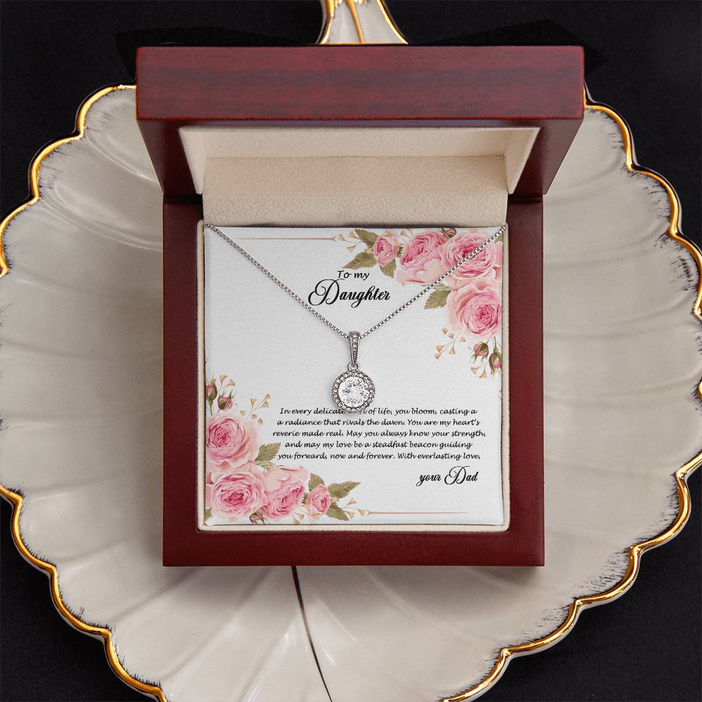 4034 (b) Eternal Hope Necklace, Gift to my Daughter with Beautiful Message Card