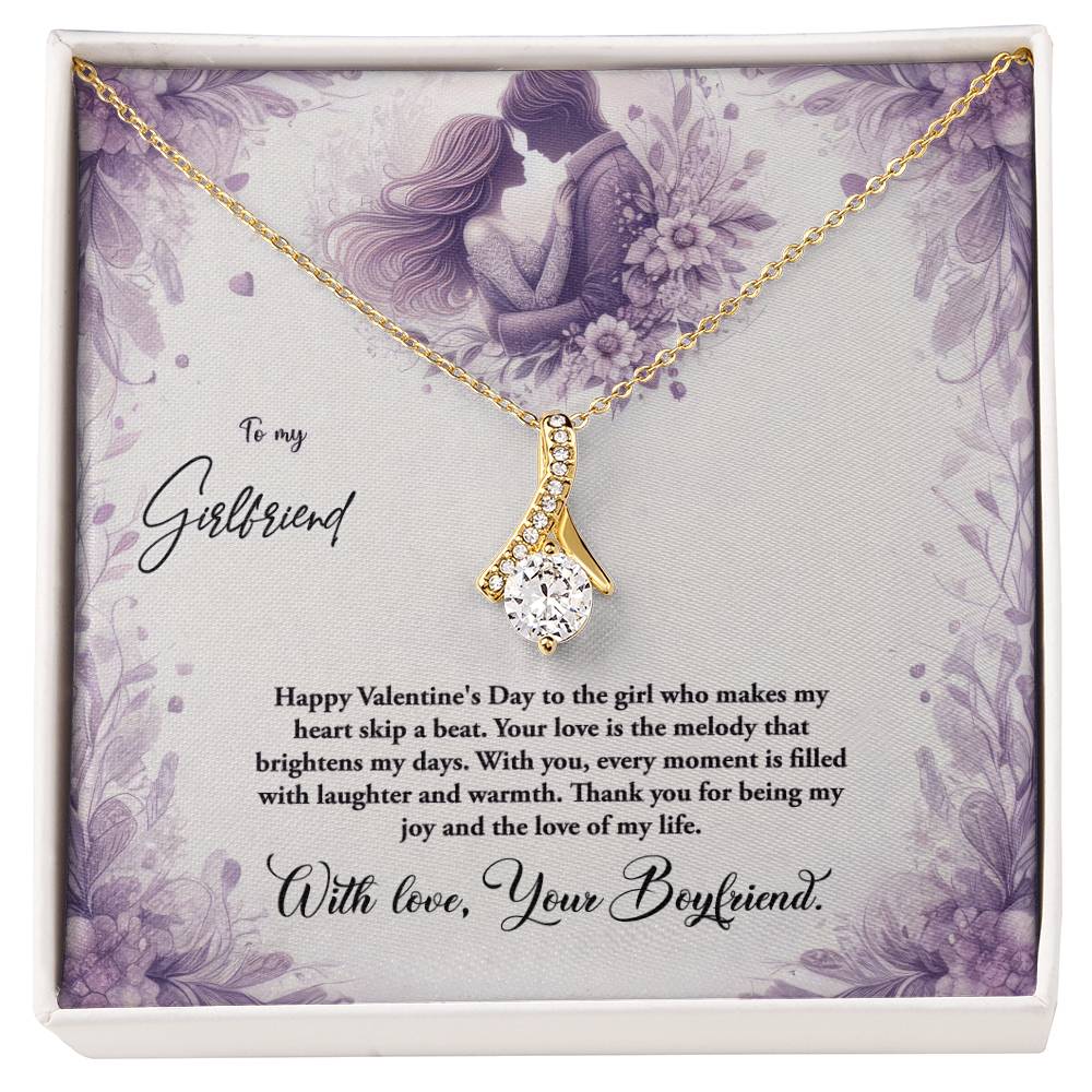 Valentine-st10c Alluring Beauty Necklace, Gift to my Girlfriend with Beautiful Message Card