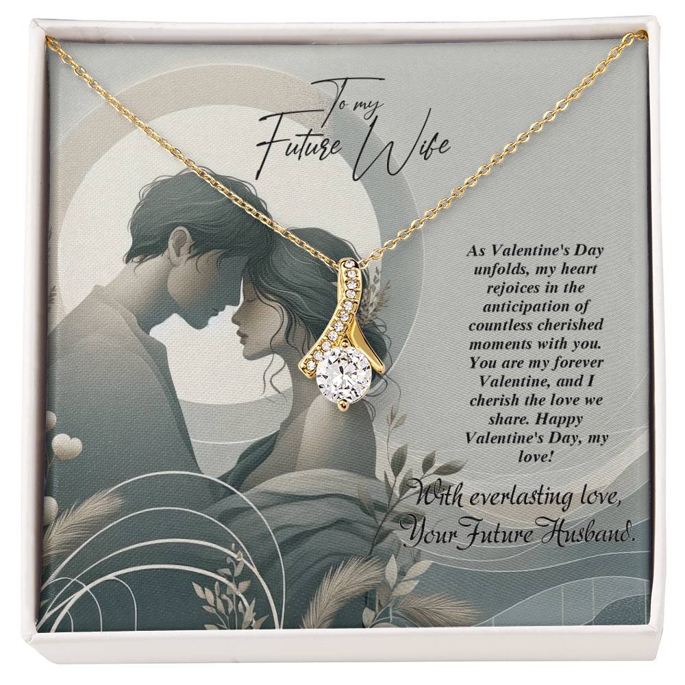 Valentine-st22d Alluring Beauty Necklace, Gift to my Future Wife with Beautiful Message Card