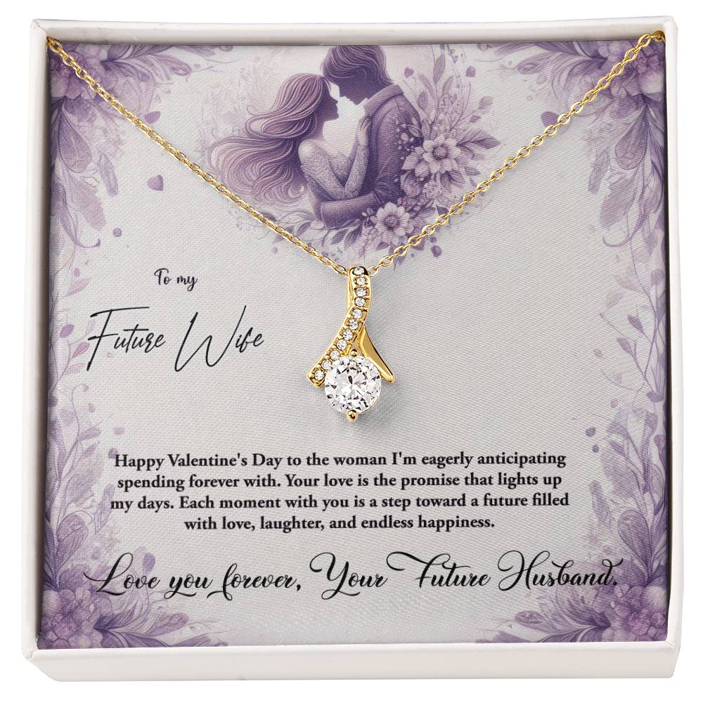 Valentine-st10d Alluring Beauty Necklace, Gift to my Future Wife with Beautiful Message Card