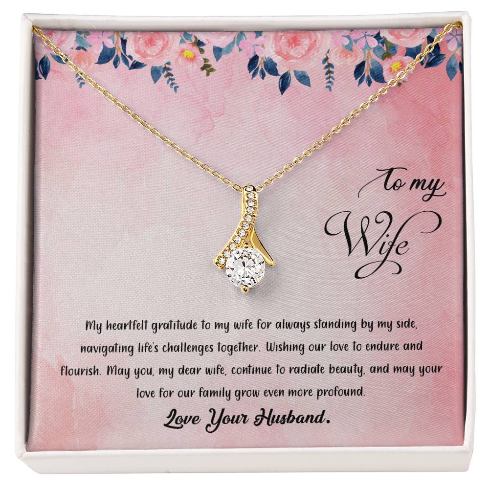 valentine-38a Alluring Beauty Necklace, Gift to my Wife with Beautiful Message Card