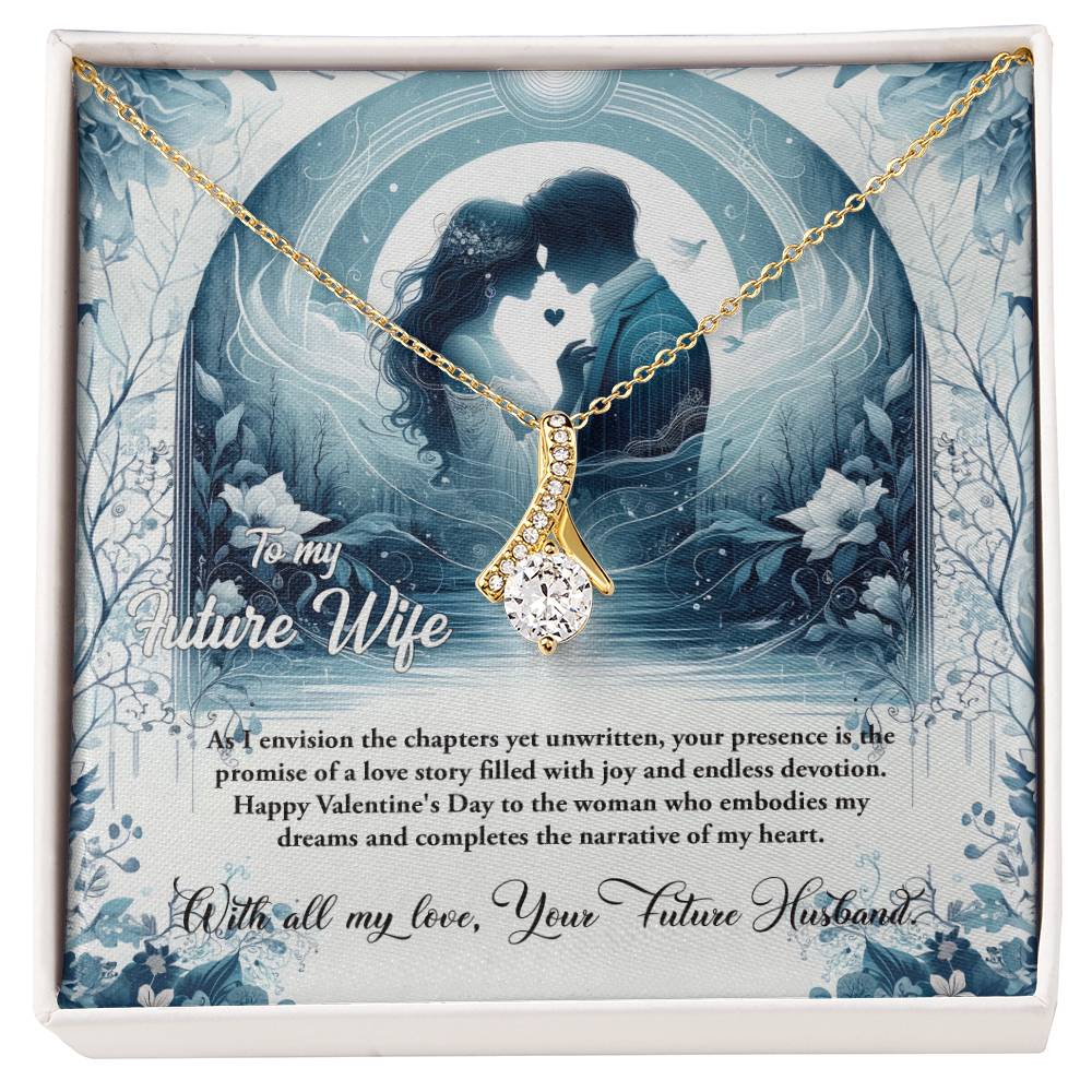 Valentine-st30d Alluring Beauty Necklace, Gift to my Future Wife with Beautiful Message Card