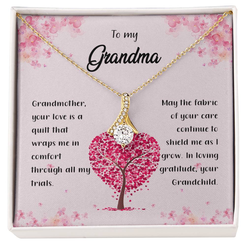 4042a Alluring Beauty Necklace, Gift to my Grandma with Beautiful Message Card