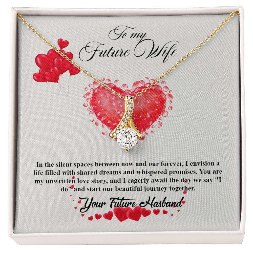 valentine-20d Alluring Beauty Necklace, Gift to my Future Wife with Beautiful Message Card