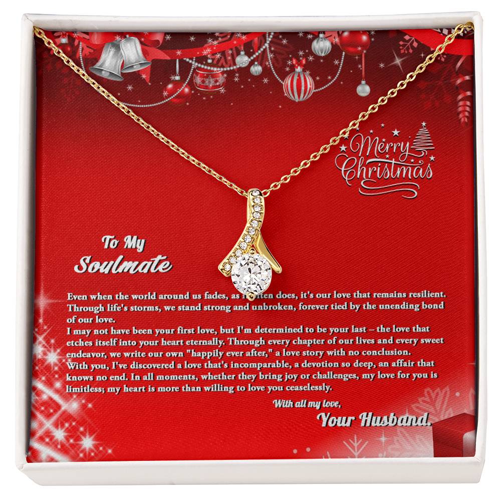 4007b Alluring Beauty Necklace, Gift to my Soulmate with Message Card