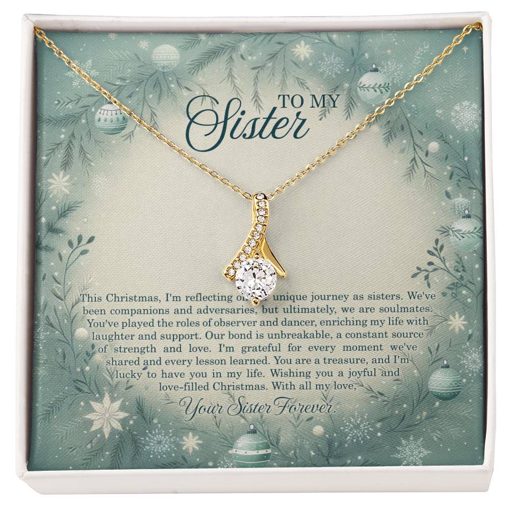 95320c Alluring Beauty Necklace, Gift to my Sister with Beautiful Message Card