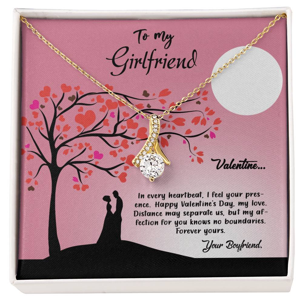 valentine-13c Alluring Beauty Necklace, Gift to my Girlfriend with Beautiful Message Card