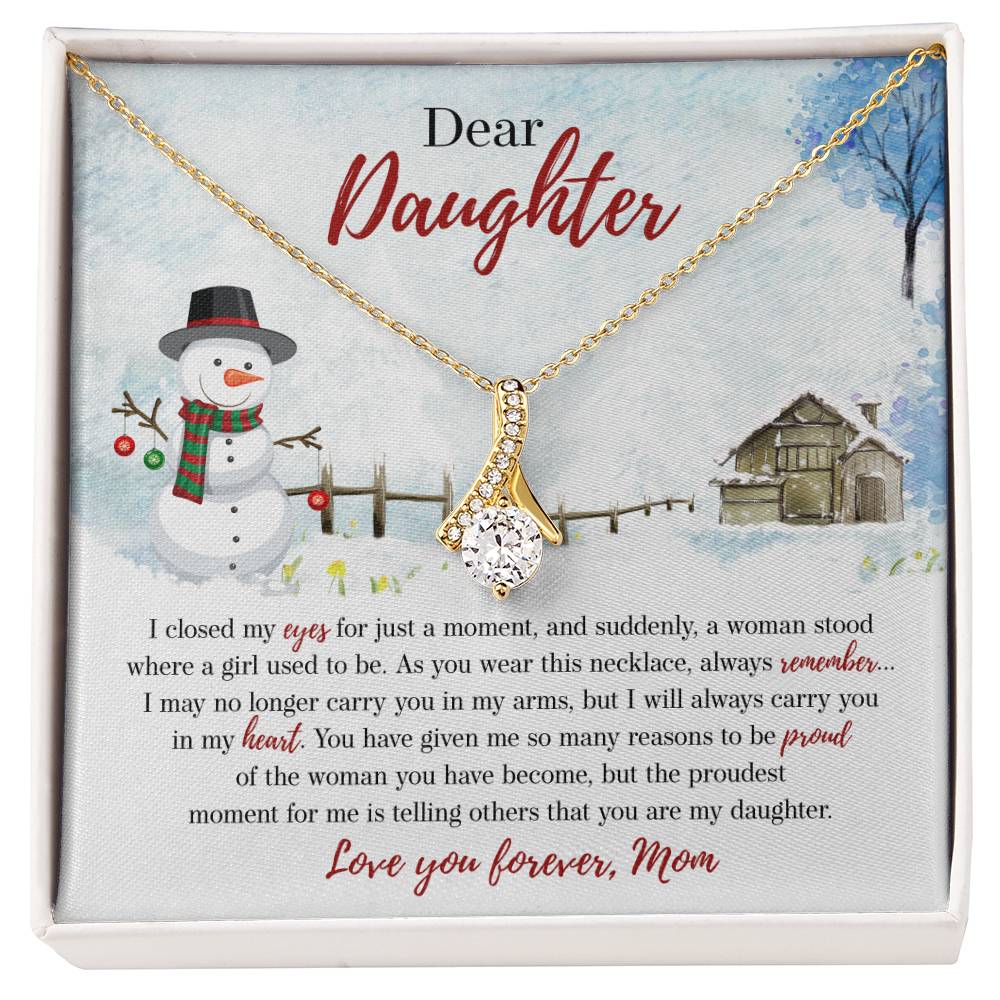 94386b Alluring Beauty Necklace, Gift to My Daughter with Beautiful Message Card