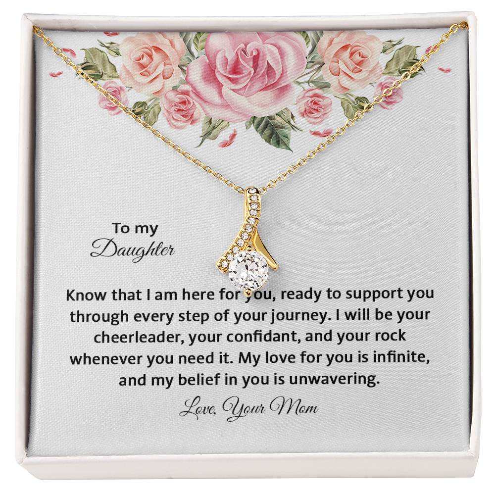 4031e Alluring Beauty Necklace, Gift to My Daughter with Beautiful Message Card