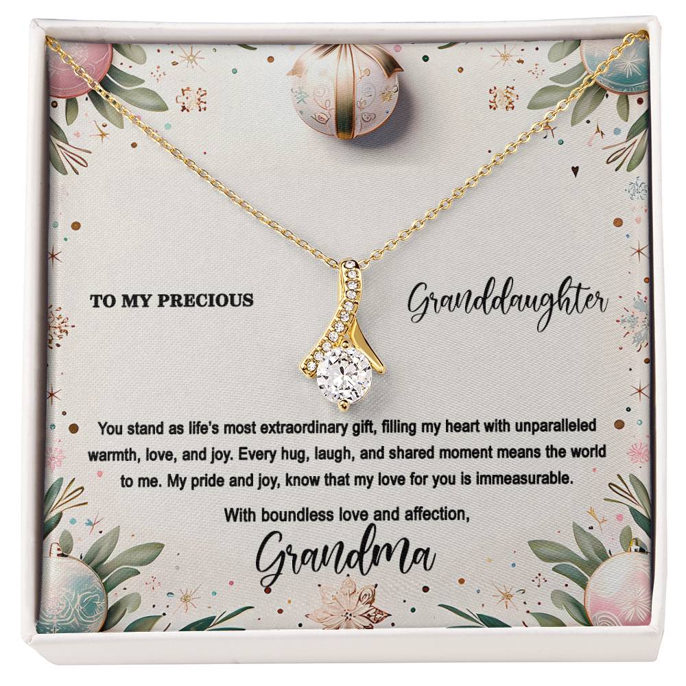 4048(b) Alluring Beauty Necklace, Gift to my Granddaughter with Beautiful Message Card