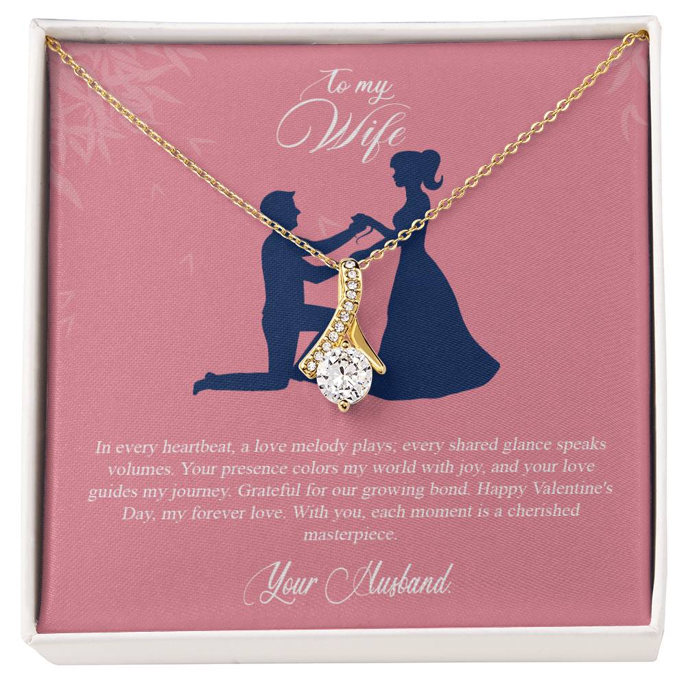 valentine-2a Alluring Beauty Necklace, Gift to my Wife with Beautiful Message Card