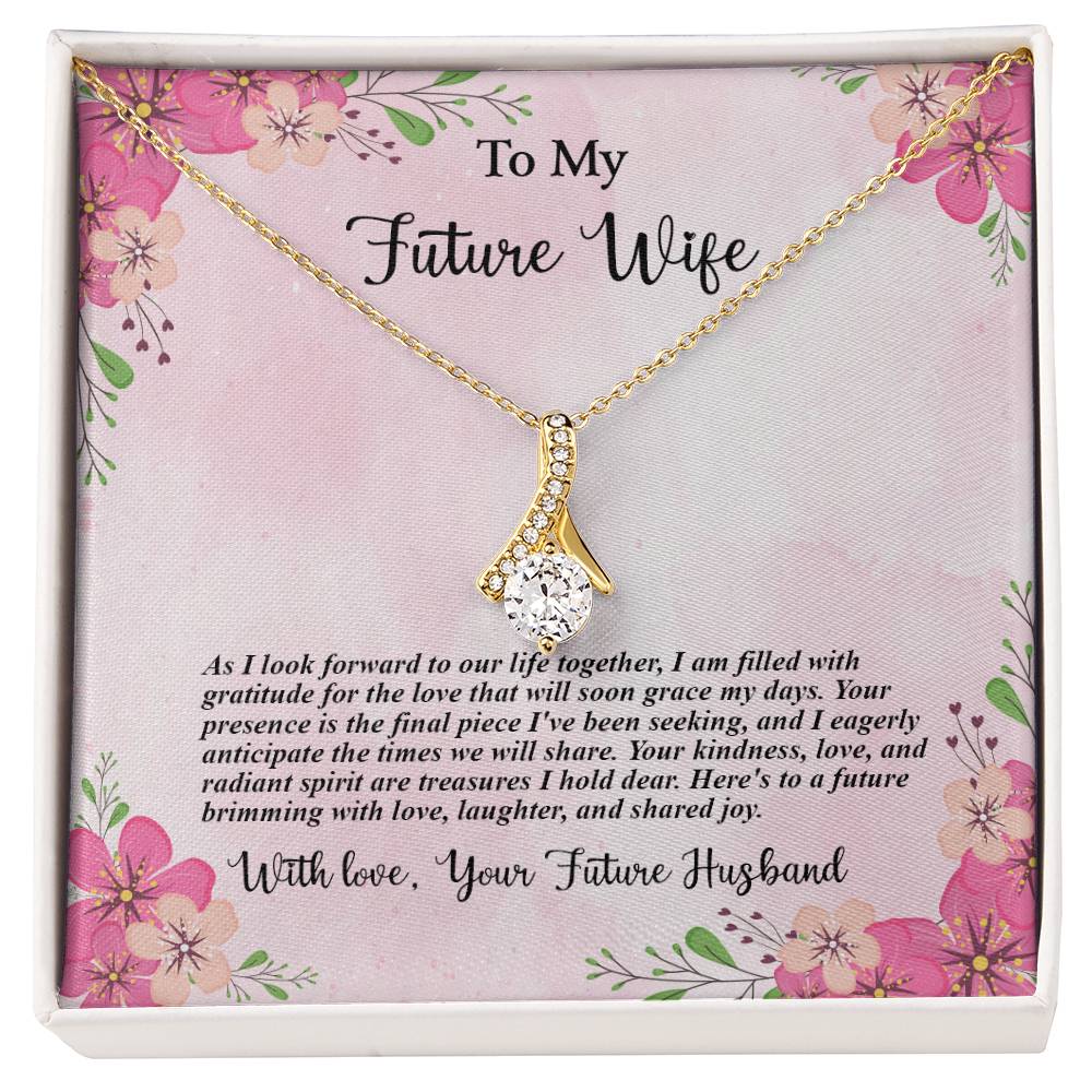 4035b Alluring Beauty Necklace, Gift to my Future Wife with Beautiful Message Card