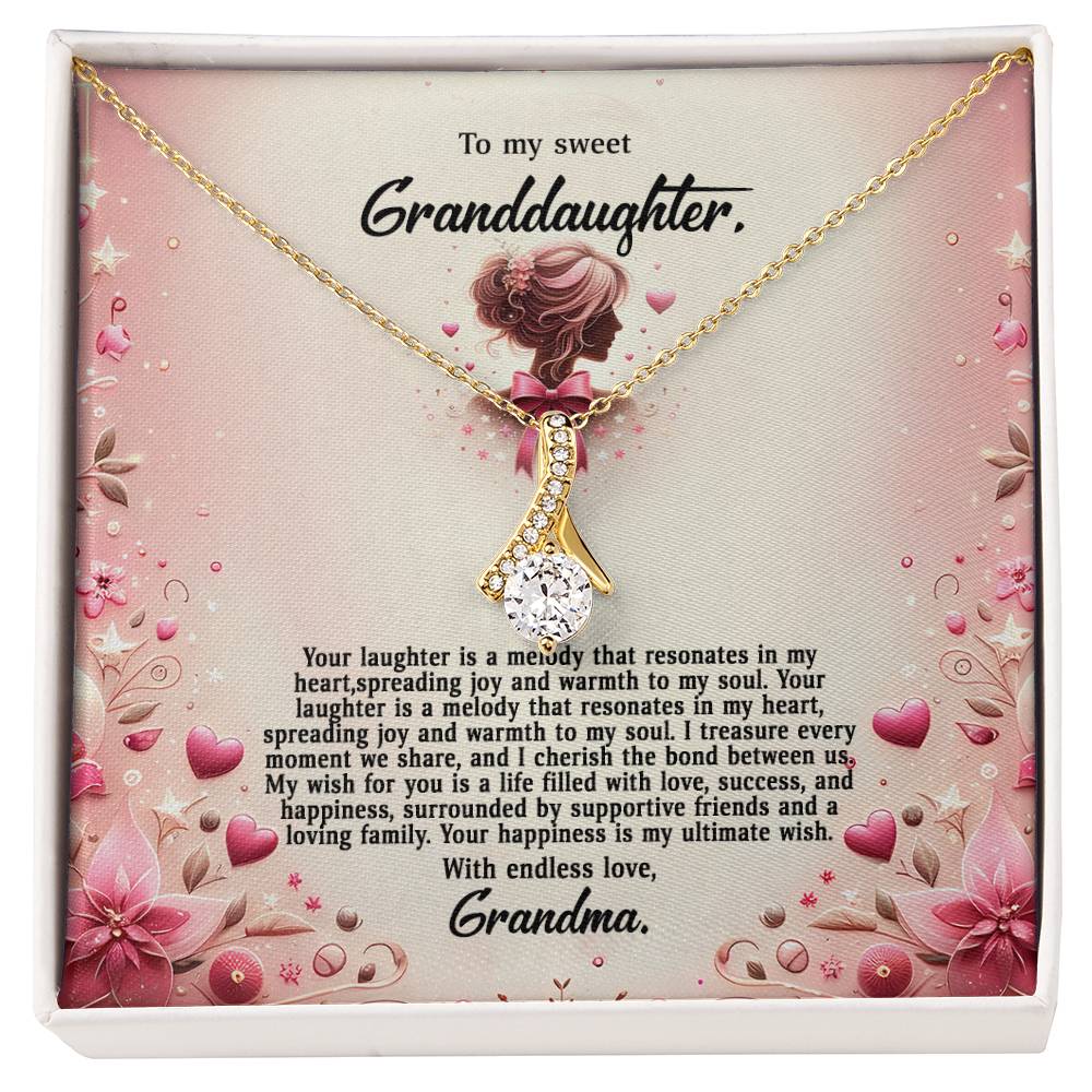 4058(b) Alluring Beauty Necklace, Gift to my Granddaughter with Beautiful Message Card