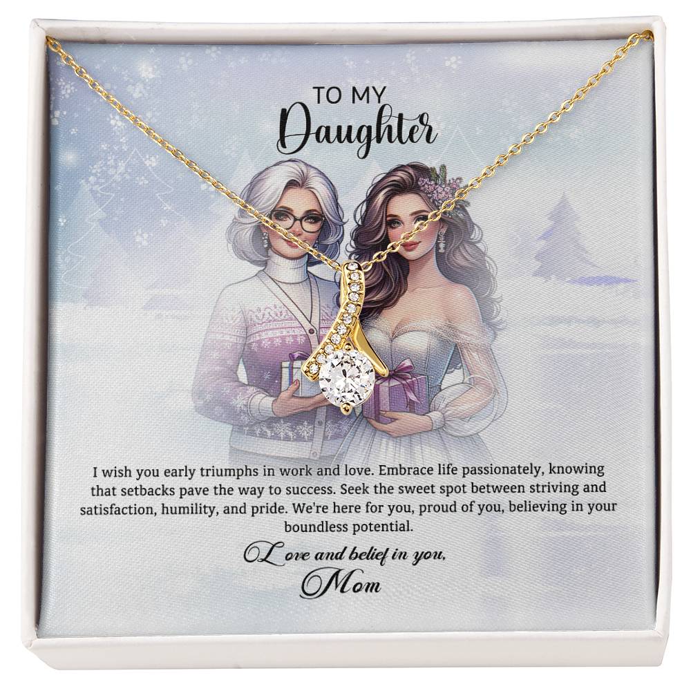 95311c Alluring Beauty Necklace, Gift to My Daughter with Beautiful Message Card