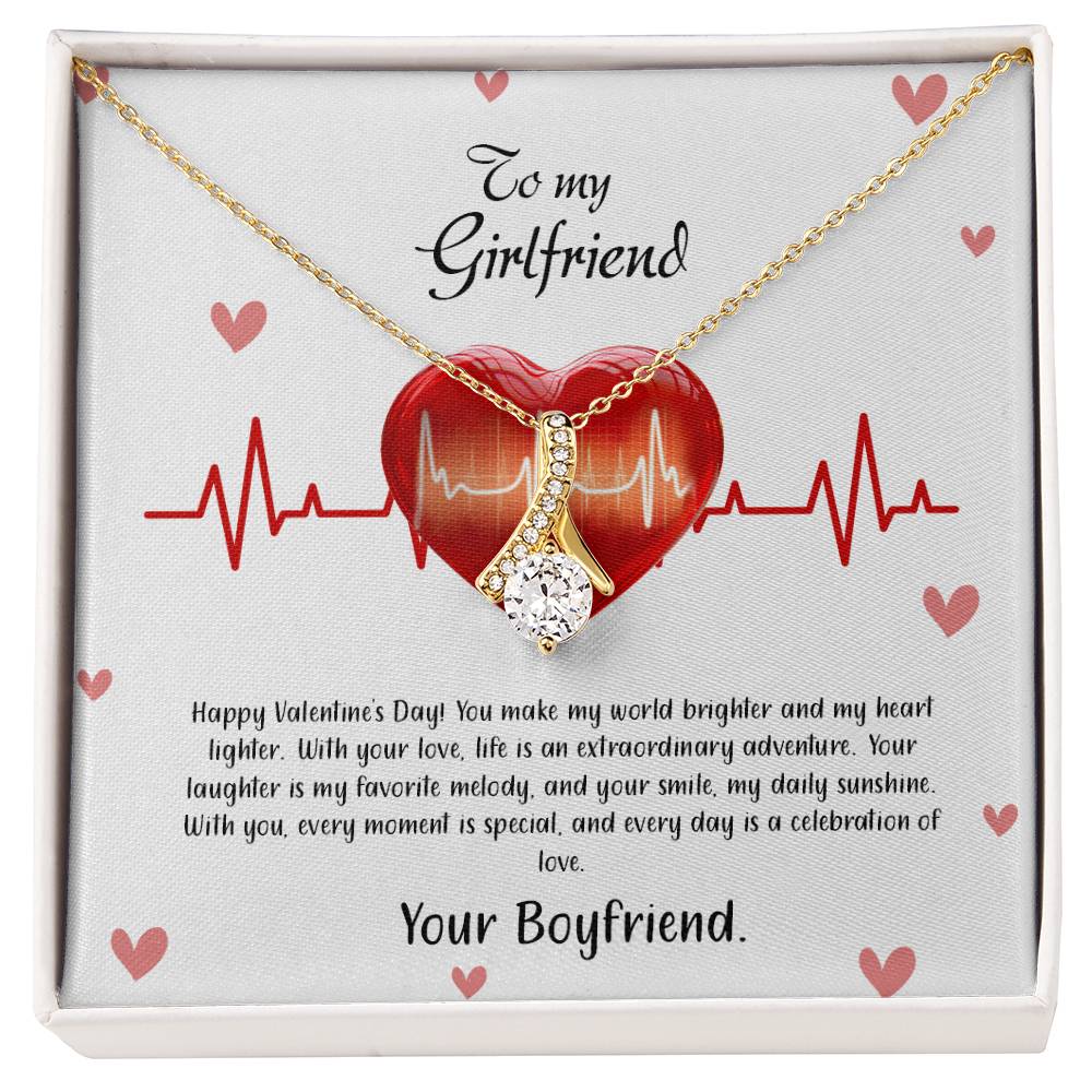 valentine-33c Alluring Beauty Necklace, Gift to my Girlfriend with Beautiful Message Card