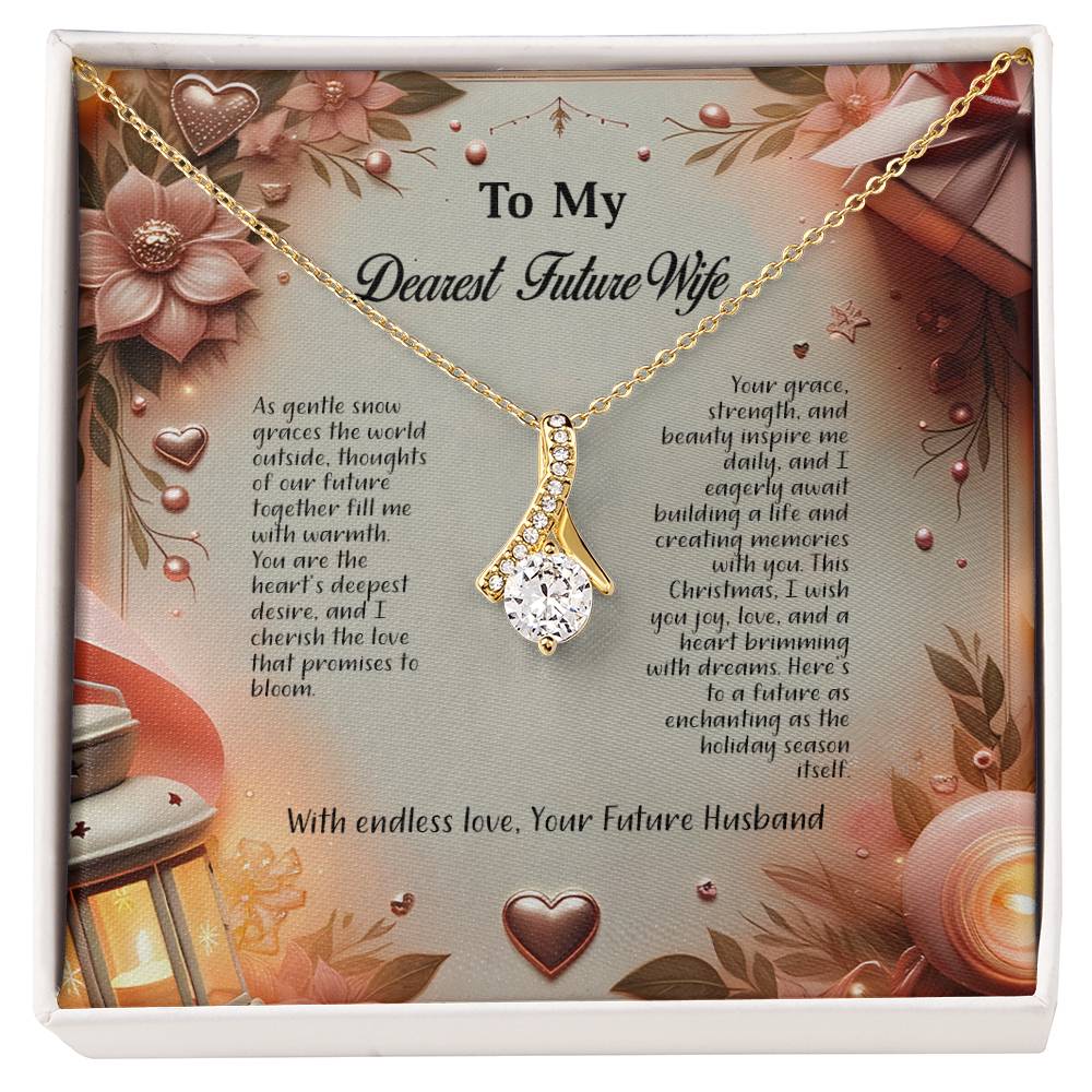 4044b Alluring Beauty Necklace, Gift to my Future Wife with Beautiful Message Card