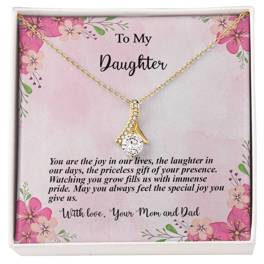 4035c Alluring Beauty Necklace, Gift to My Daughter with Beautiful Message Card