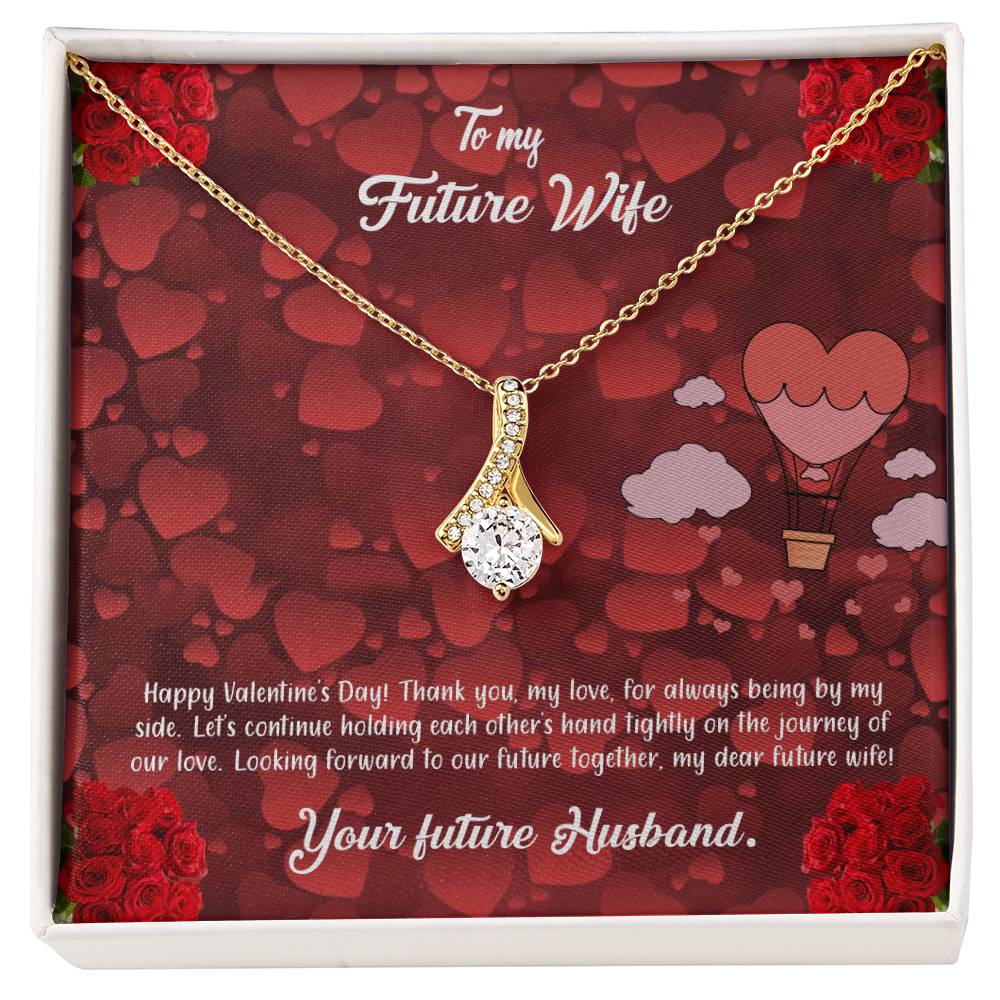 valentine-27d Alluring Beauty Necklace, Gift to my Future Wife with Beautiful Message Card