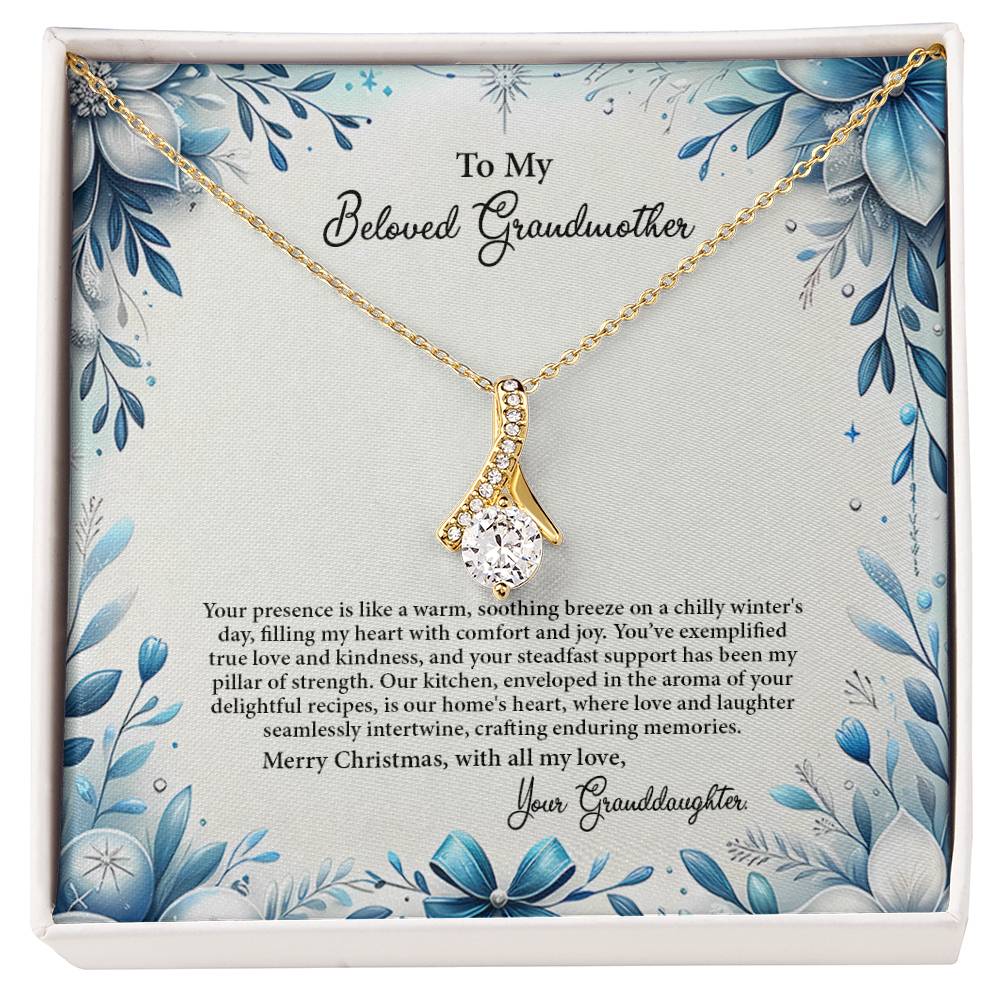 4050c Alluring Beauty Necklace, Gift to my Grandma with Beautiful Message Card